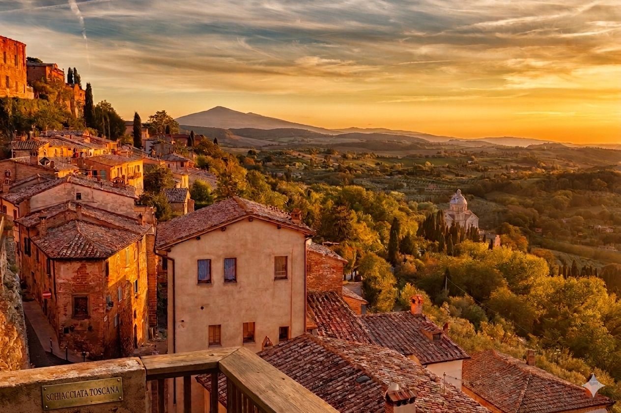 Tuscany at golden hour